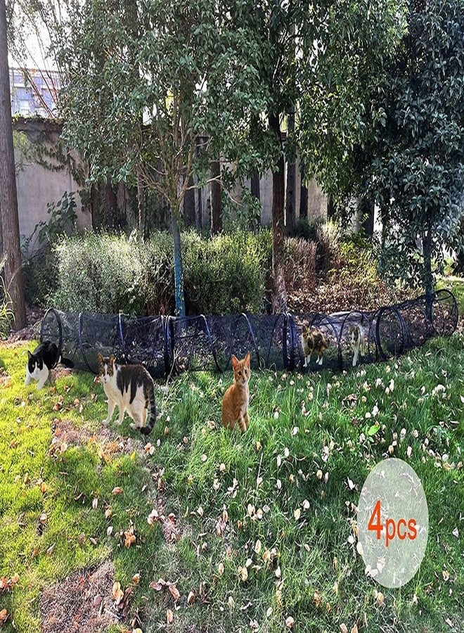 HI SUYI Portable Large Pop Up Pet Cat Tents Enclosures House for Outside Patio Indoor for Cat Puppy Rabbit Small Animals,Quick Opened,Independent or can be Connected to Tunnels - Image 3